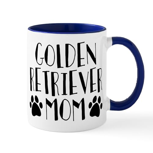 White/Navy Inside - Golden Retriever Mom