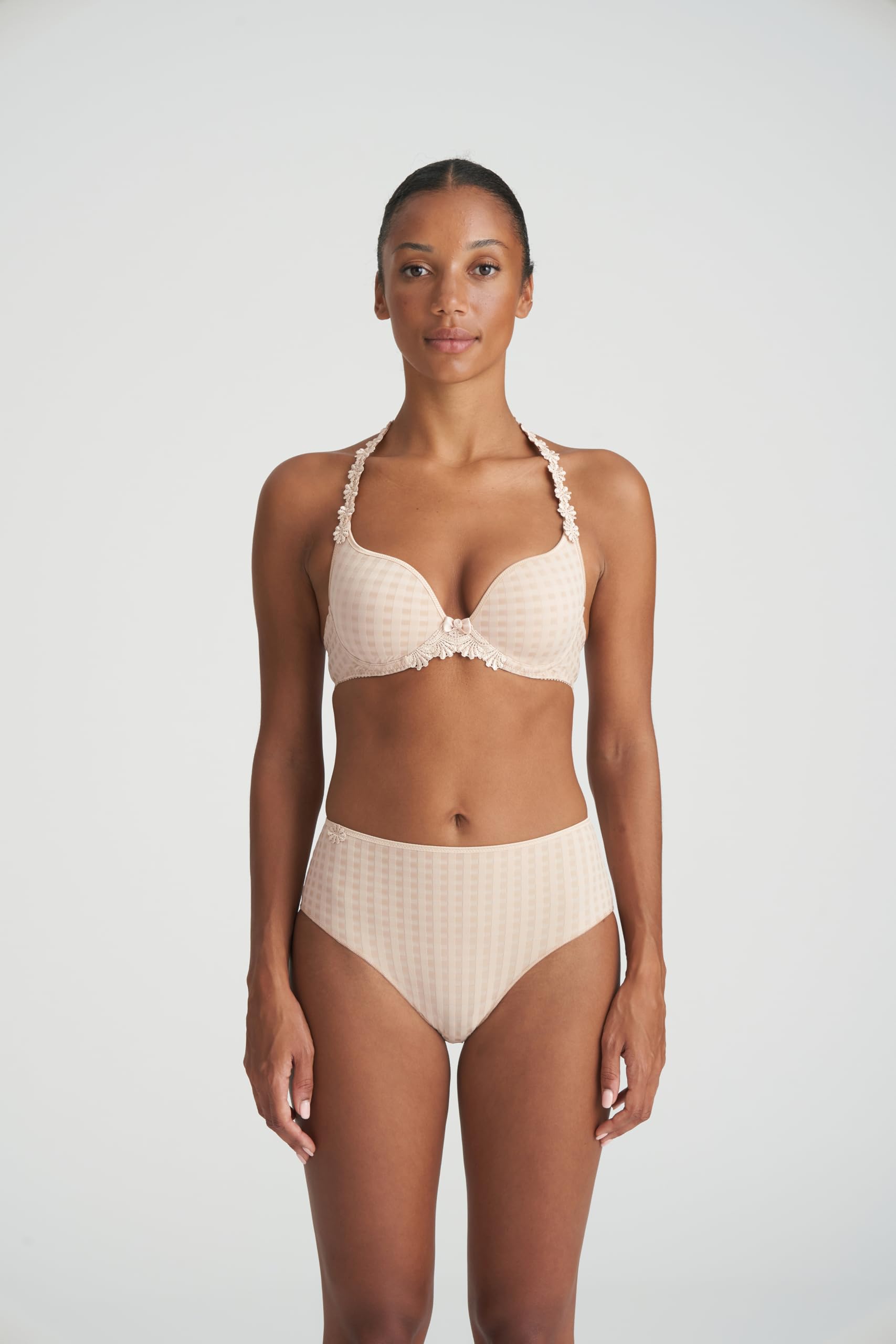 Avero Convertible T-Shirt Bra - Wireless Comfort, Seamless Design, Adjustable Straps (Cafe Latte, 34B) | Perfect for Everyday Wear, Workouts & Layering Under Clothes