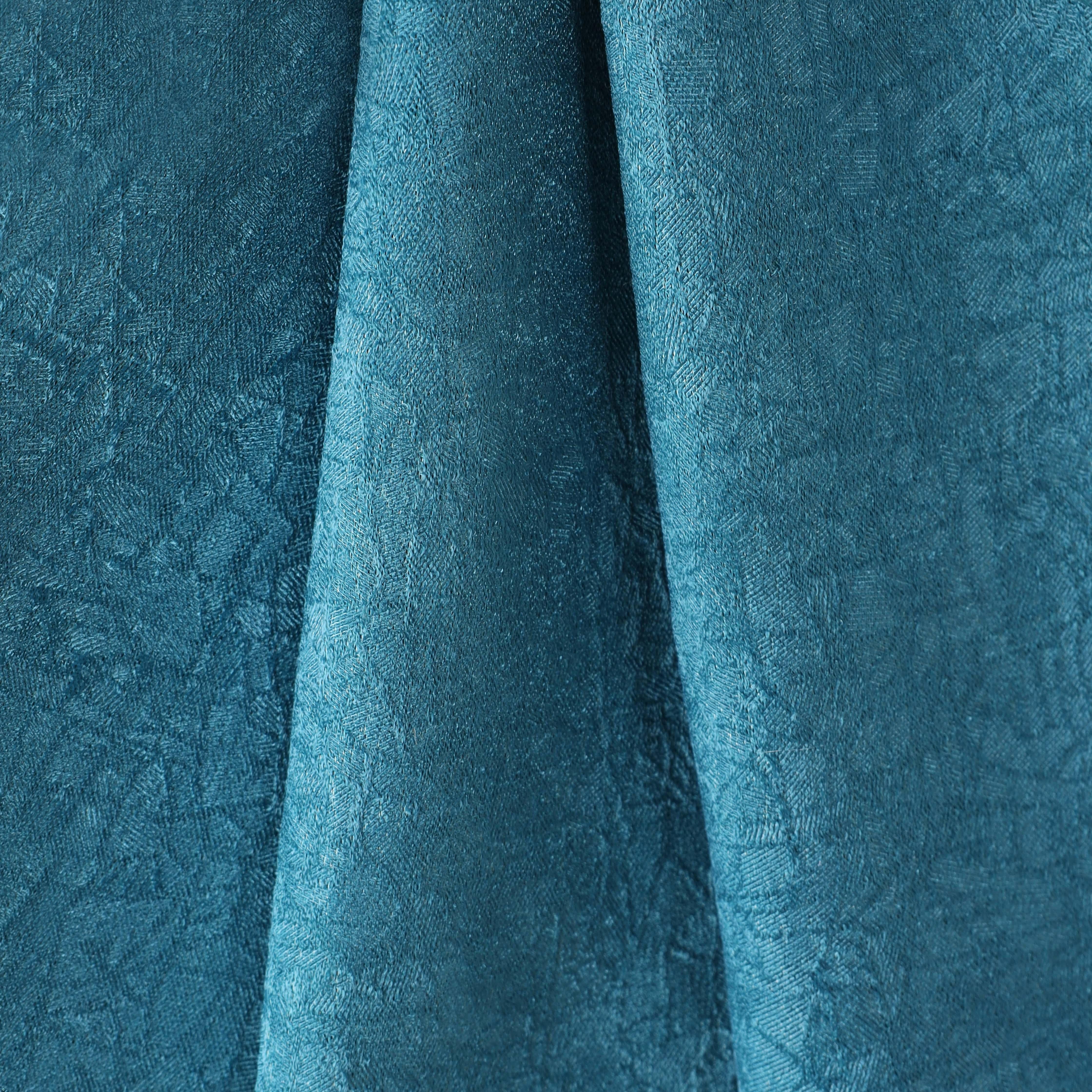 Blackout Thermal Insulated Grommet Curtain Panels Set - Solid Textured Fabric for Bedroom & Living Room - Noise Reducing & Light Blocking for Better Sleep & Privacy