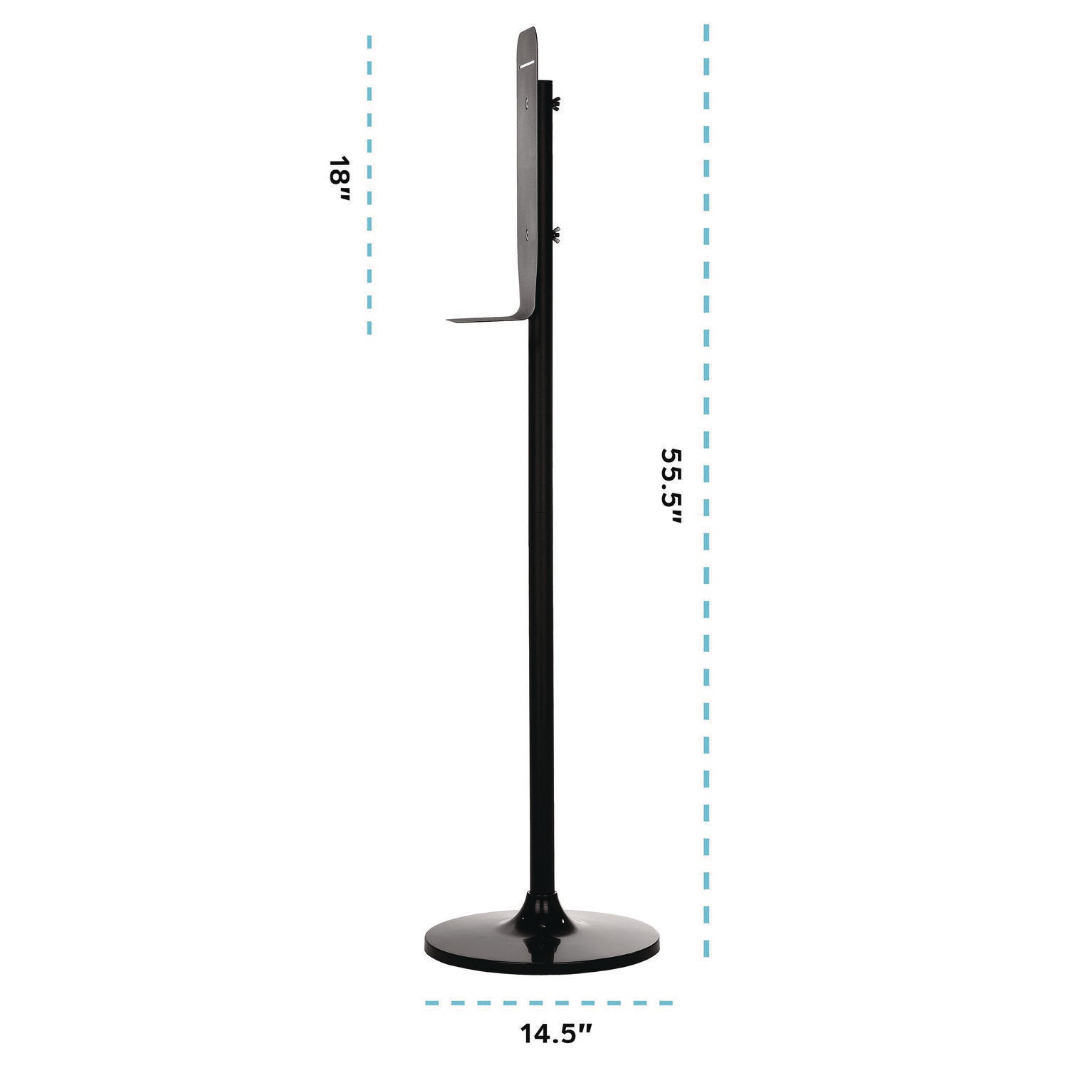 Alpine Industries Automatic Touchless Foam Hand Sanitizer & Soap Dispenser with Adjustable Floor Stand - 40 oz Capacity, White - Ideal for Hospitals, Restaurants, Schools, and Public Spaces
