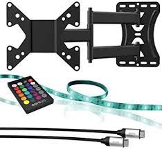 Tzumi AuraLED ColorHome Smart TV Backlight Kit - RGB LED Strip Lights for 55-75 Inch TVs, Sync with Music & Movies, Enhance Home Theater Experience