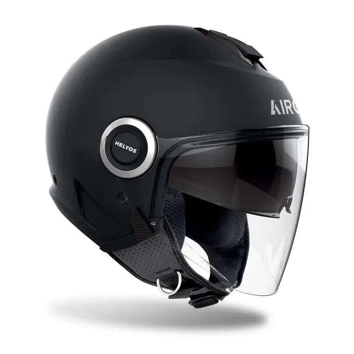Airoh Helyos Motorcycle Helmet - Matte Black Full Face Helmet for Street & Racing | Lightweight & DOT Certified for Safety | Perfect for Urban Commuting & Track Days