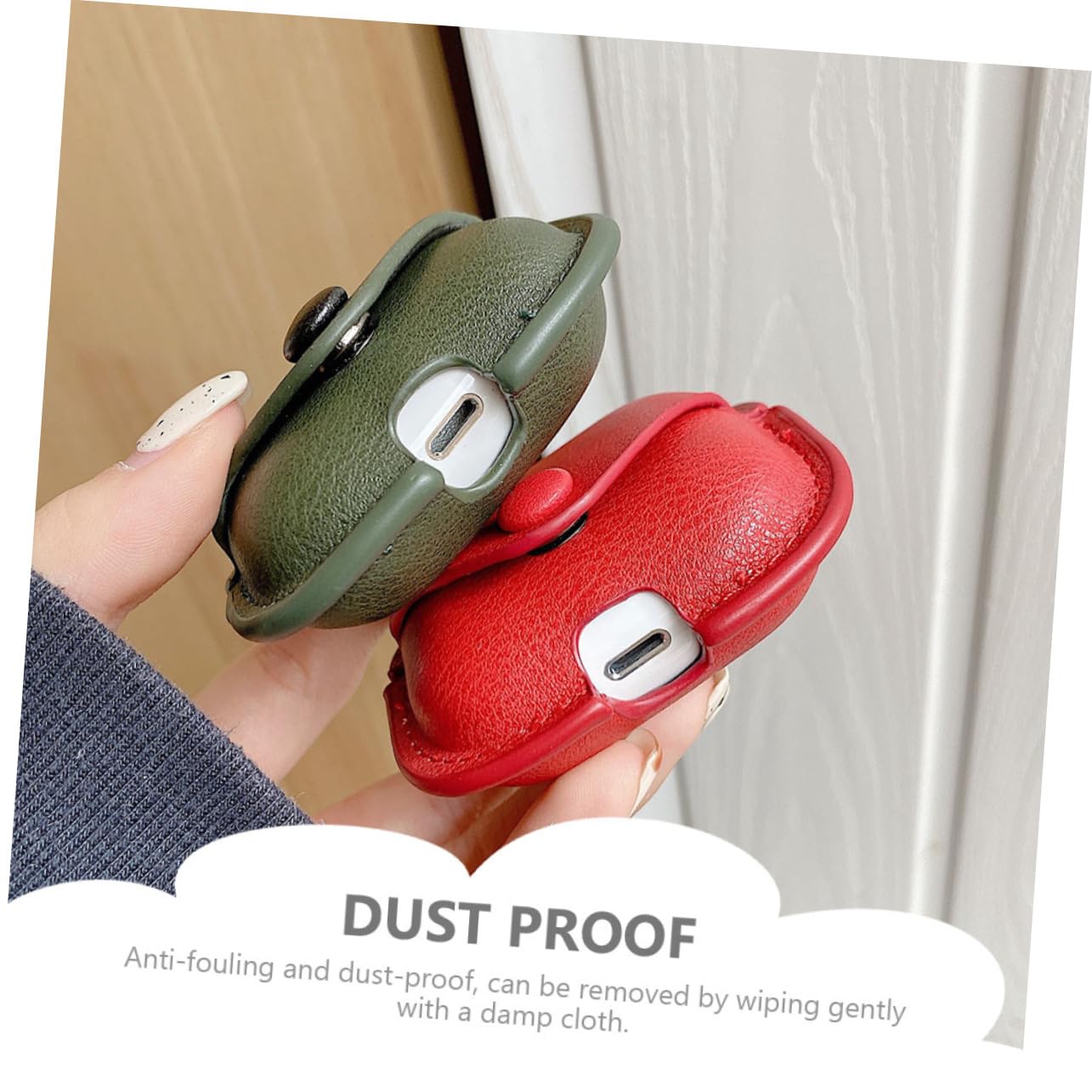 Mikikit Wireless Earbuds 4-Piece Set with Cute Protective Case - Soft Headphone Cover & Decorative Storage Box for AirPods Pro (Perfect for Travel, Workouts & Daily Use)