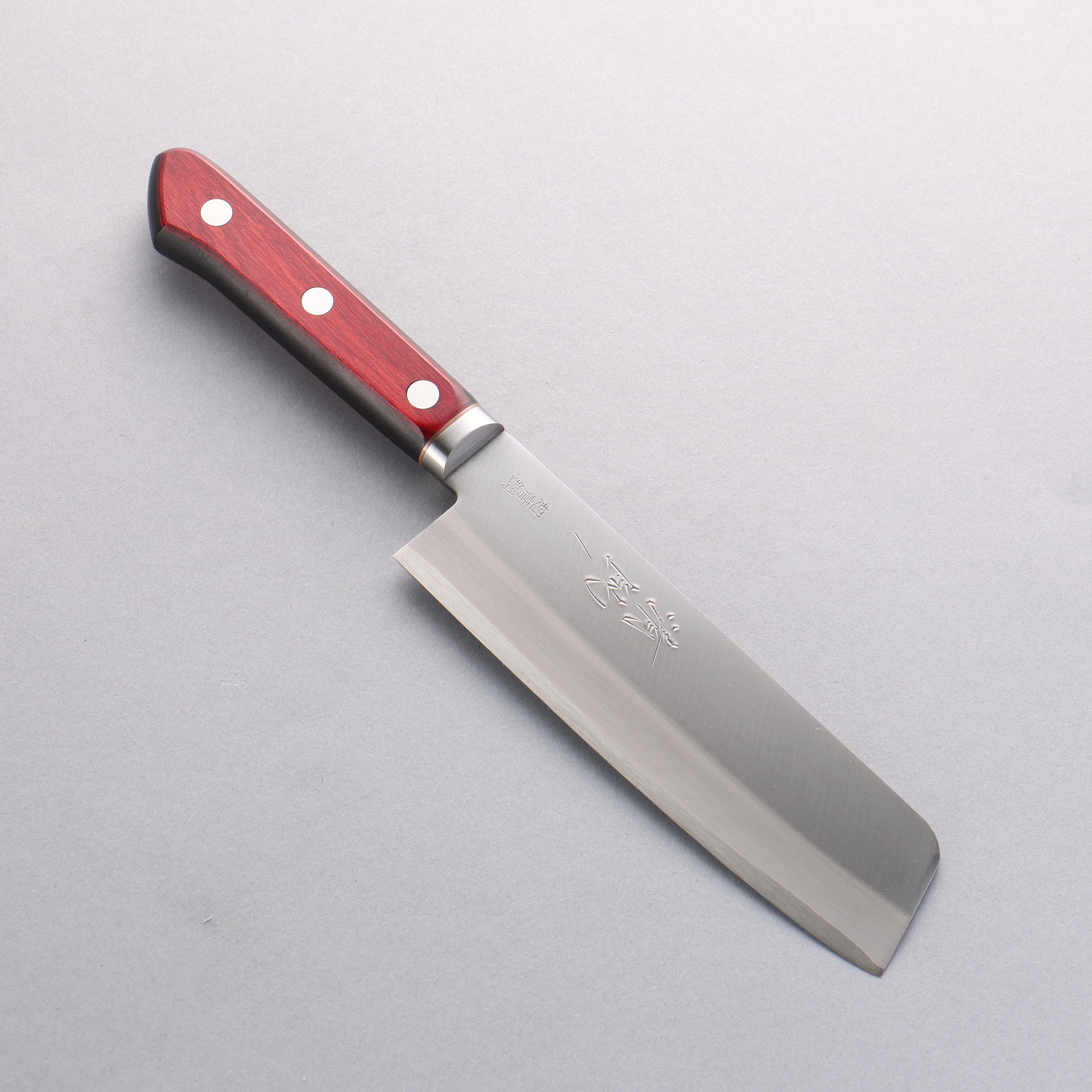 Premium Seisuke Blue Super Migaki Finished Usuba Knife 160mm - Red & Black Pakkawood Handle - Japanese Chef Knife for Slicing, Dicing & Precision Cutting