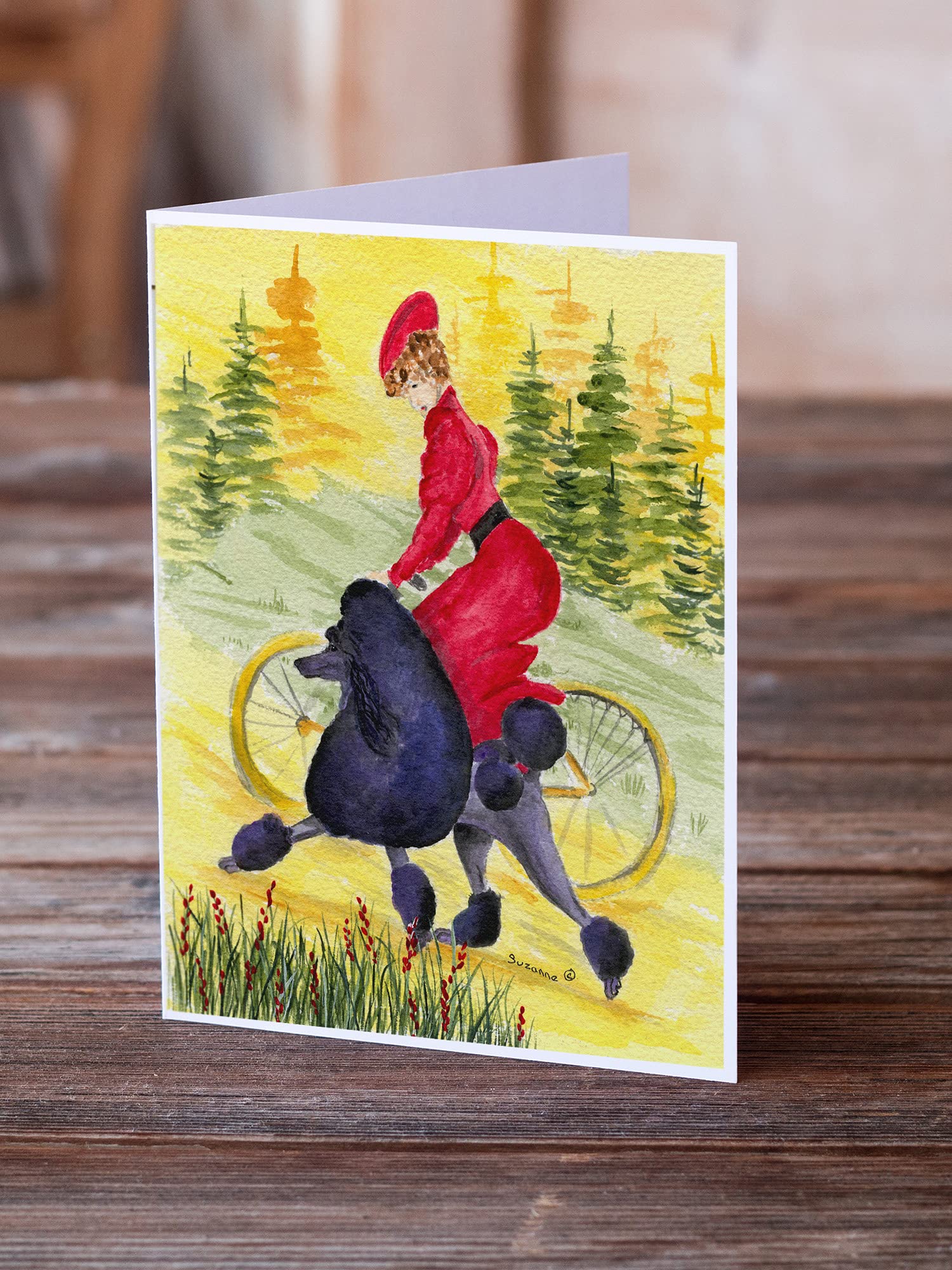 Poodle Greeting Cards Set of 8 with Envelopes | Blank A7 Note Cards 5x7 | Whimsical Dog Lover Stationery | Perfect for Birthdays, Thank You Notes & Special Occasions