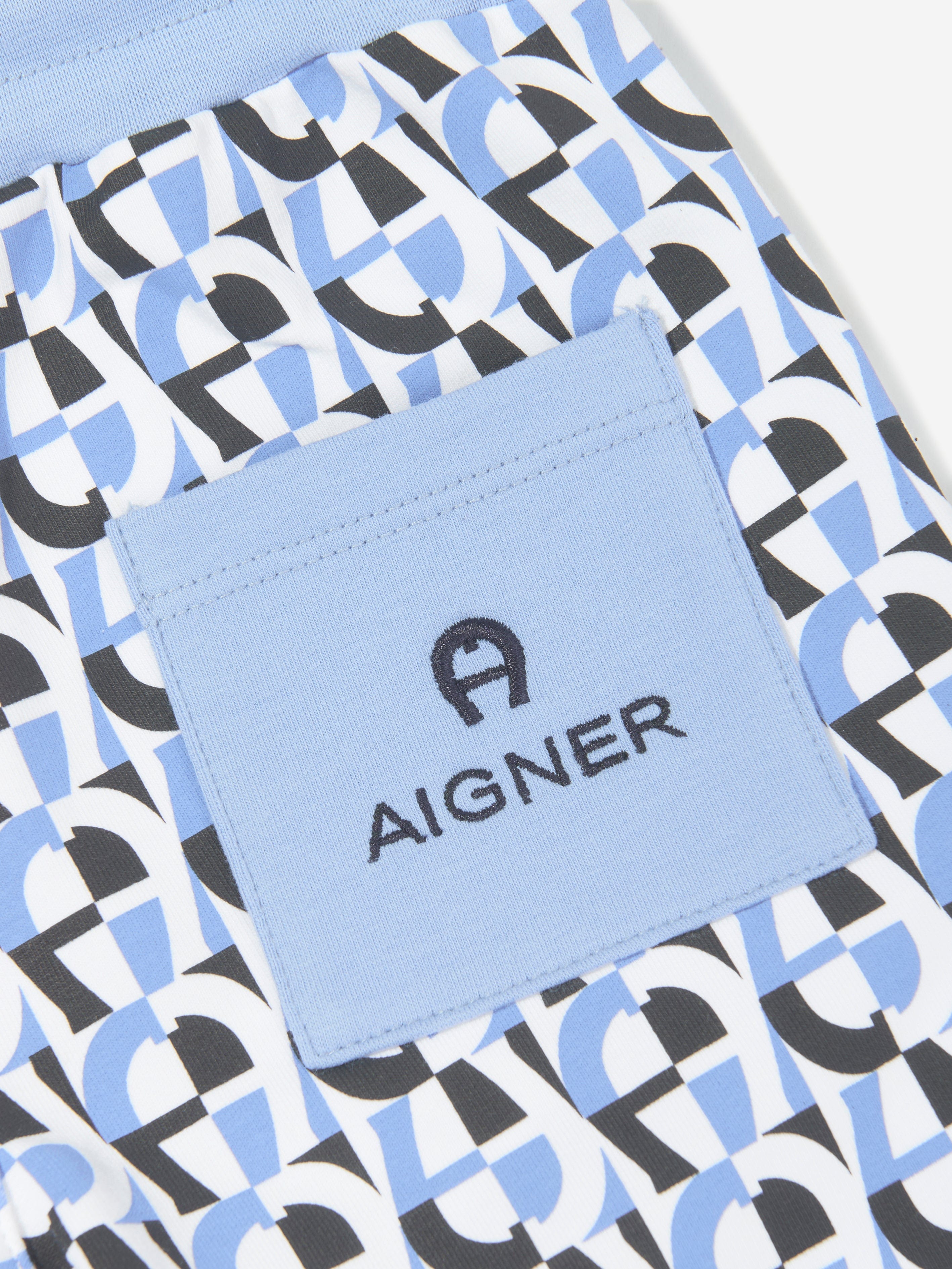 Aigner Baby Logo Bermuda Shorts for Women - Blue Denim Casual Shorts for Summer, Beach, and Travel