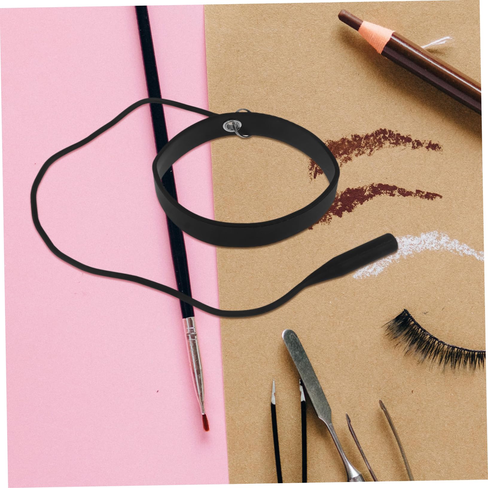 Professional Eyelash Extension Tweezers with Wristband - Essential Lash Tool for Salon & Home Use - Perfect for DIY & Professional Lash Artists