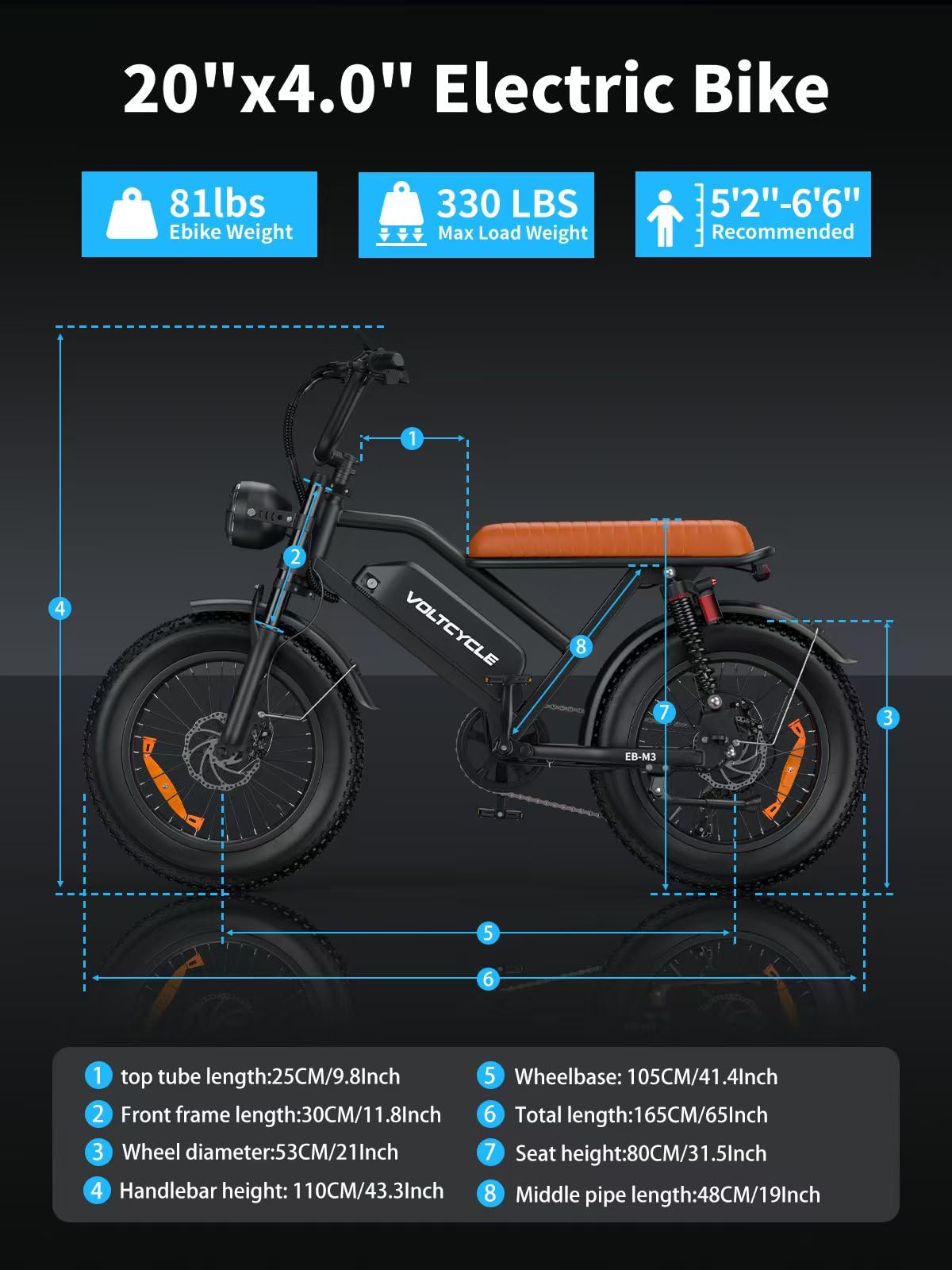 48V 18.2AH Electric Bike for Adults - 20