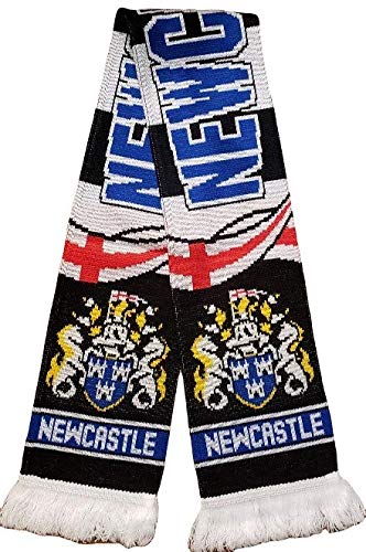 Newcastle United Soccer Fan Scarf - Premium Acrylic Knit Football Scarf for Men & Women - Perfect for Match Days, Stadium Support & Cold Weather