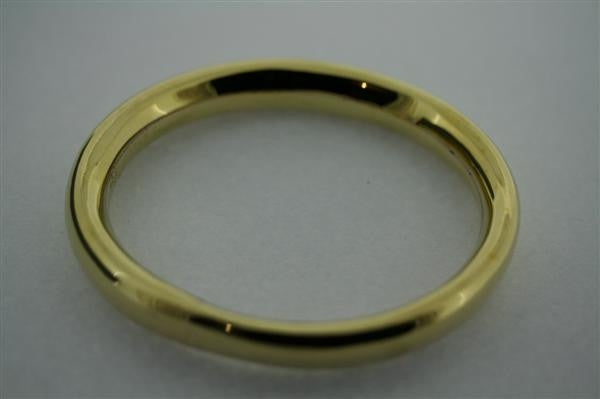 Stylish Oval Tubular Brass Bangle - Elegant Jewelry for Women, Perfect for Parties, Weddings & Everyday Wear