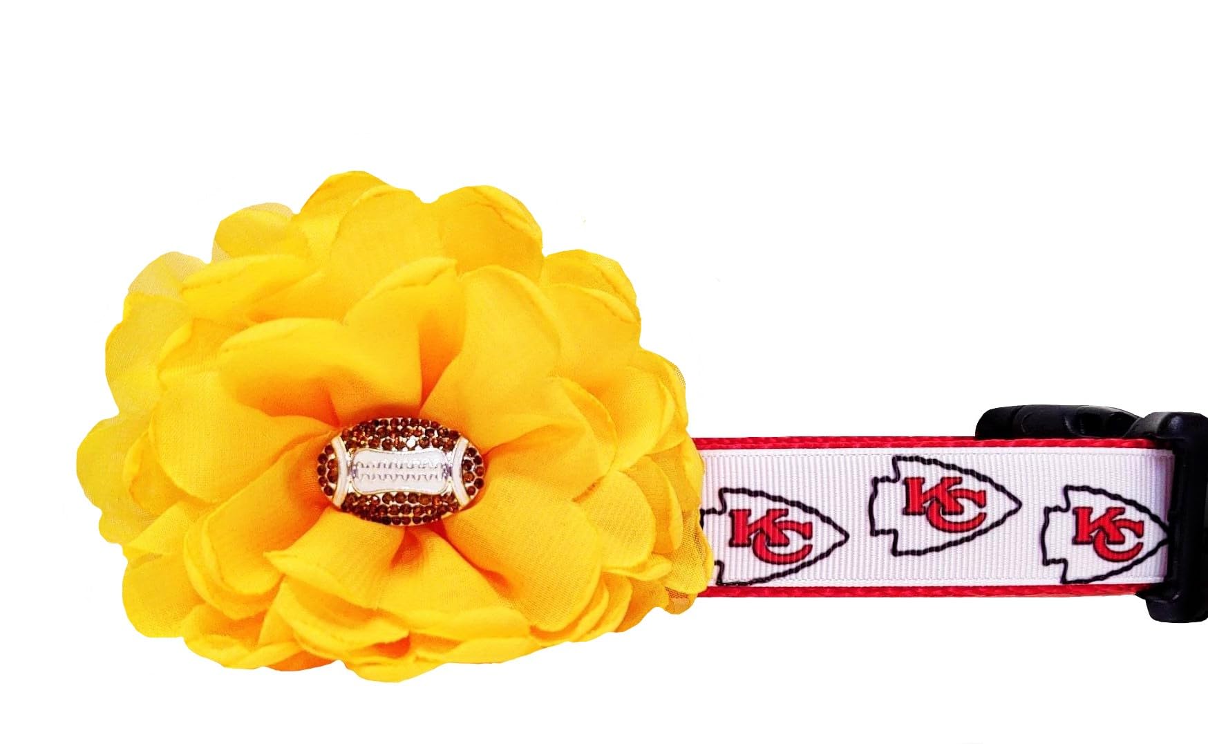 Chiefs NFL Team Dog Collar - Durable & Adjustable Pet Collar for Football Fans - Perfect for Game Day, Training & Daily Walks