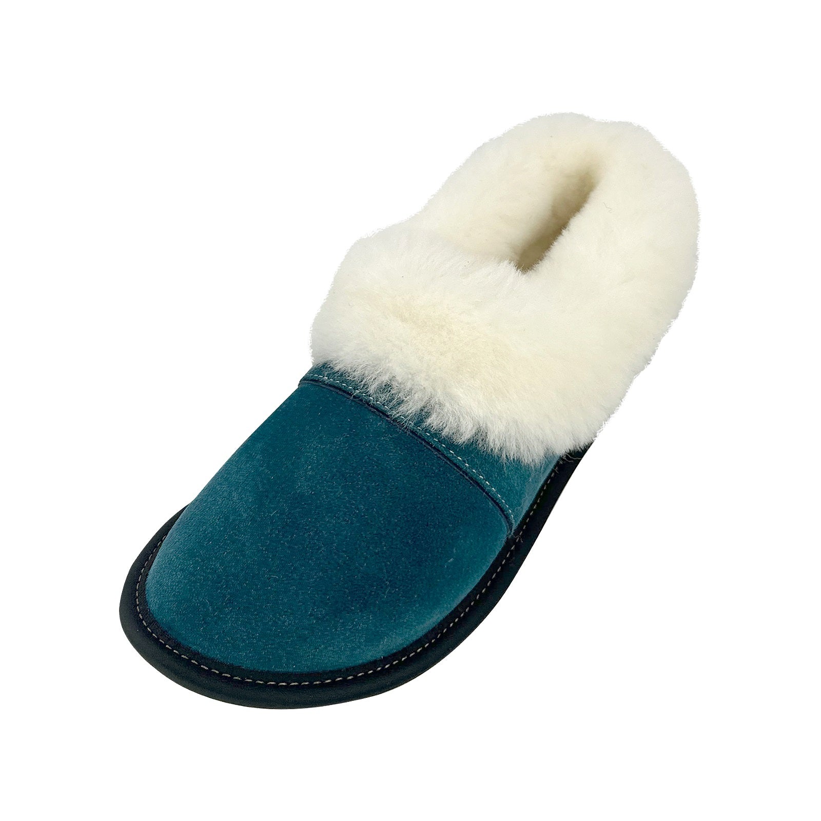 Cozy Women's Low Cut Sheepskin Slippers - Soft Indoor/Outdoor House Shoes for Winter Comfort & Warmth - Perfect for Home, Lounge & Relaxation
