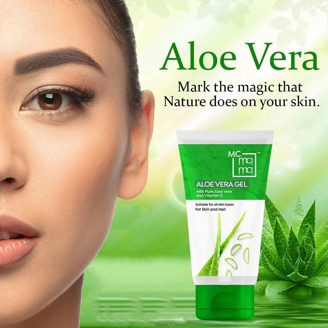BEAUTYRELAY LONDON Aloe Vera Gel with Pure Aloe & Vitamin E - 200g Natural Face Gel for Skin Healing, Moisturizing & Sunburn Relief | Multi-Purpose Beauty Gel for Face, Body & Hair Care