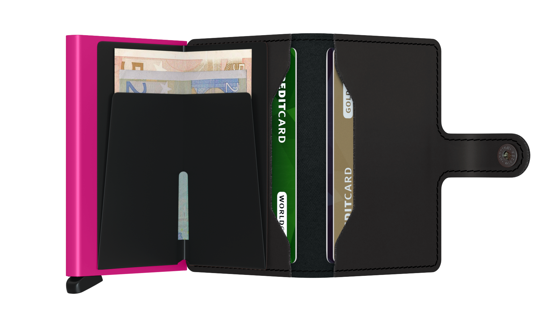 SECRID Miniwallet Matte - Slim RFID Blocking Leather Wallet for Men & Women | Perfect for Travel, Business & Everyday Use