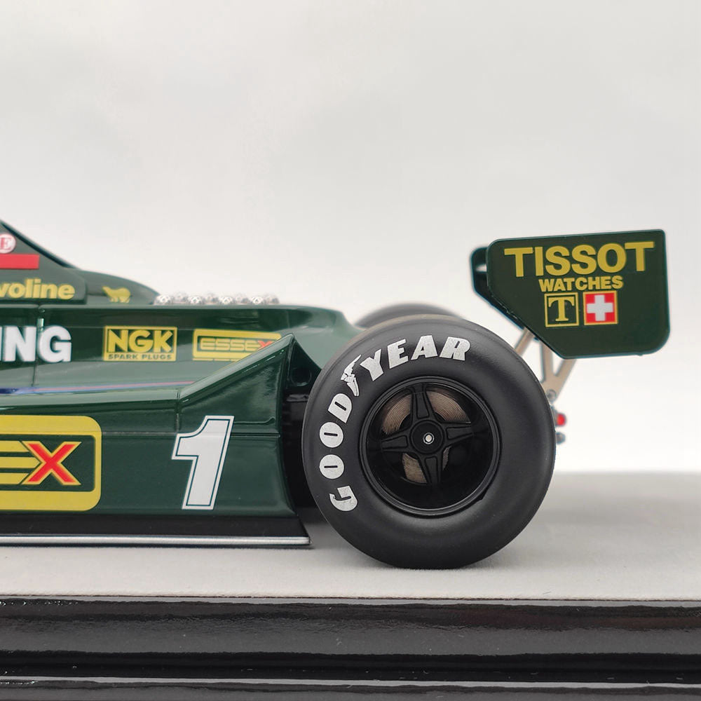 1/18 Scale Tecno Mythos Series Lotus 79 1979 First Test Paul Ricard TM18 287D Resin Model Car - Collectible Racing Car Display for Home Office & Gift for Motorsport Fans