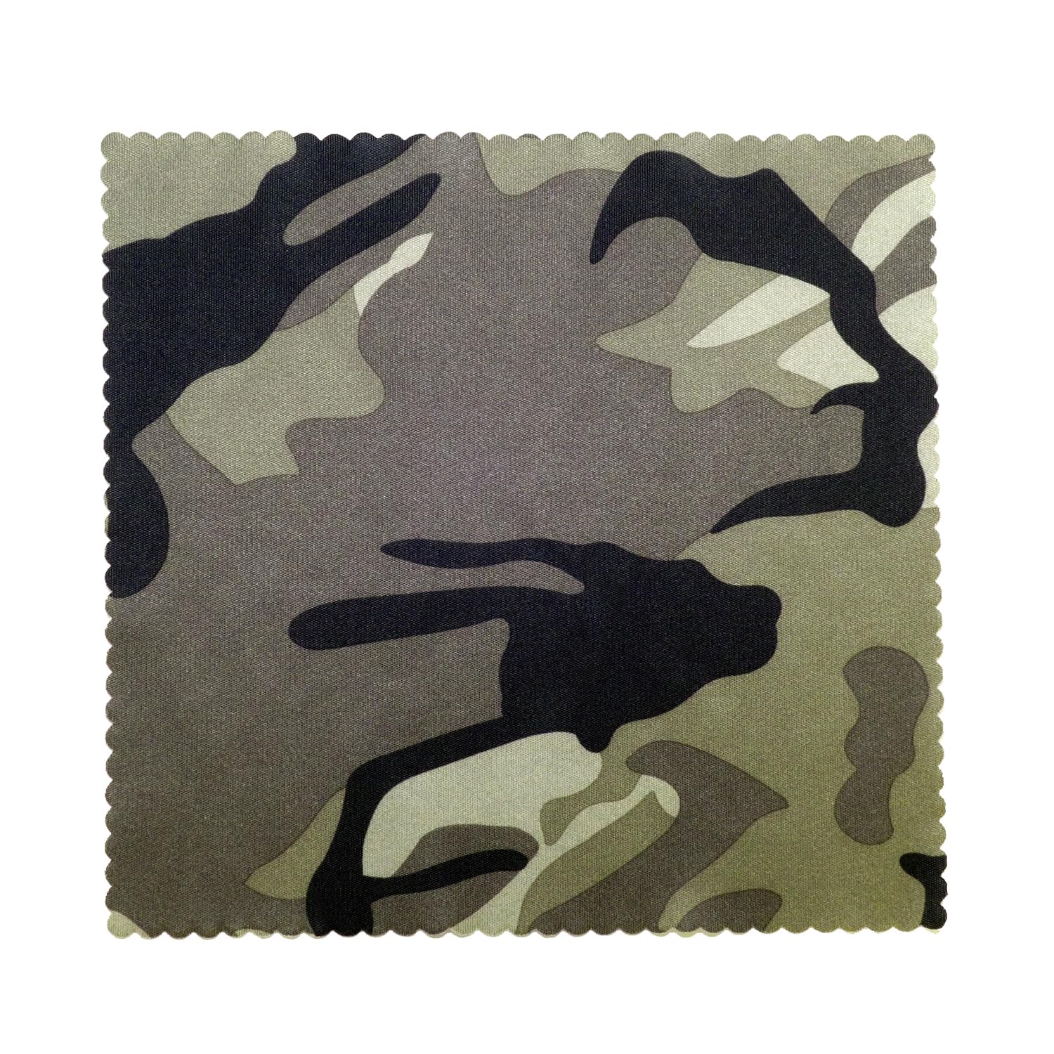 Premium Microfiber Cleaning Cloth - 1 Pack Green Camouflage Design for Eyeglasses, Phone Screens, TVs, Cameras & Sunglasses - Streak-Free Lens Cleaning for Home, Office & Travel Use