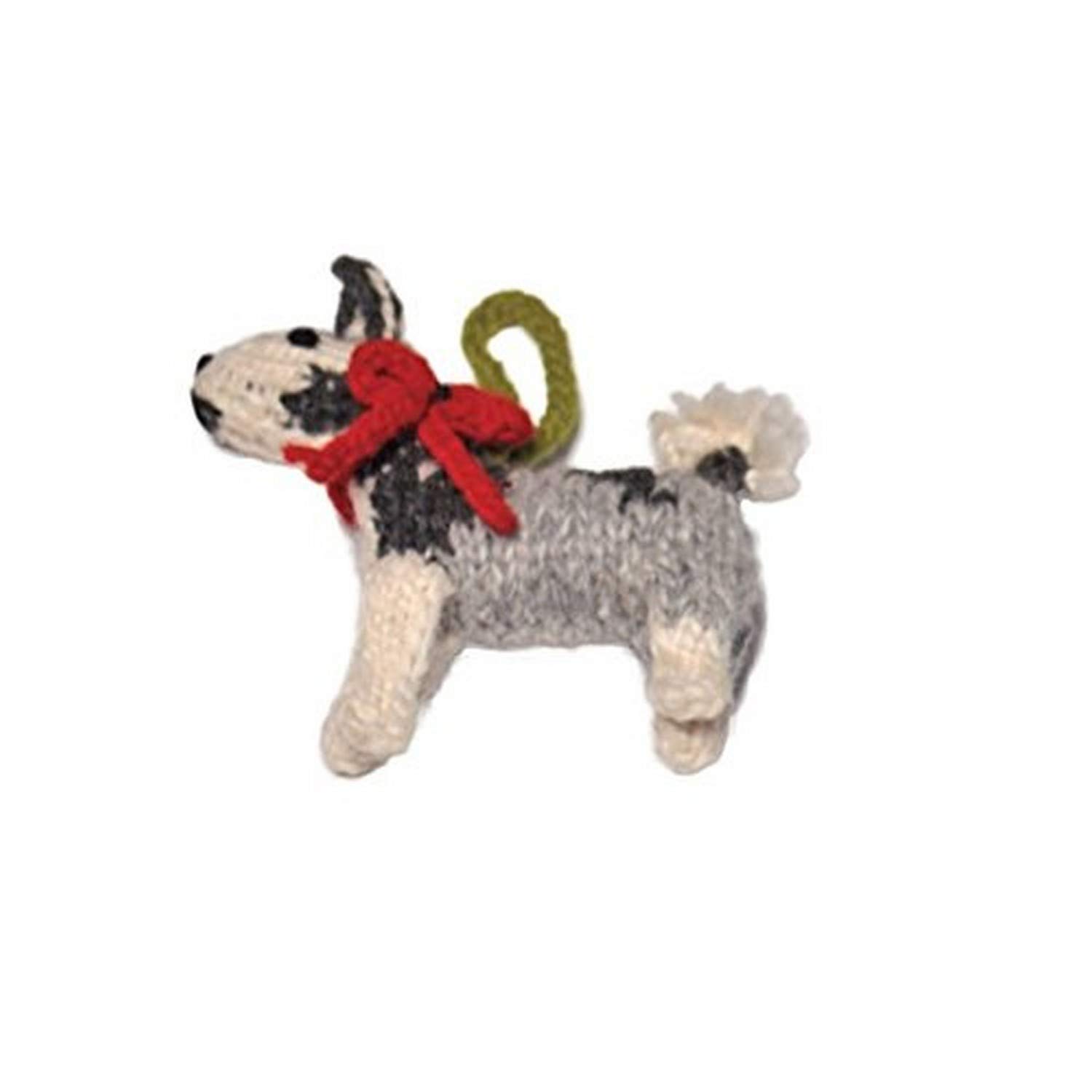 Husky Dog Ornament - Handmade Ceramic Dog Figurine for Home Decor, Christmas Tree, and Gifts | Perfect for Pet Lovers and Holiday Decorations