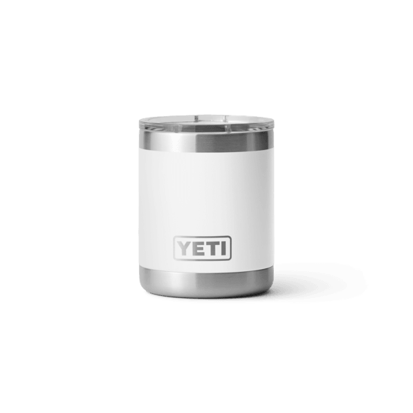 Yeti Rambler 10 oz Stackable Lowball with MagSlider Lid - Insulated Whiskey Glass for Home, Office & Outdoor Use - White