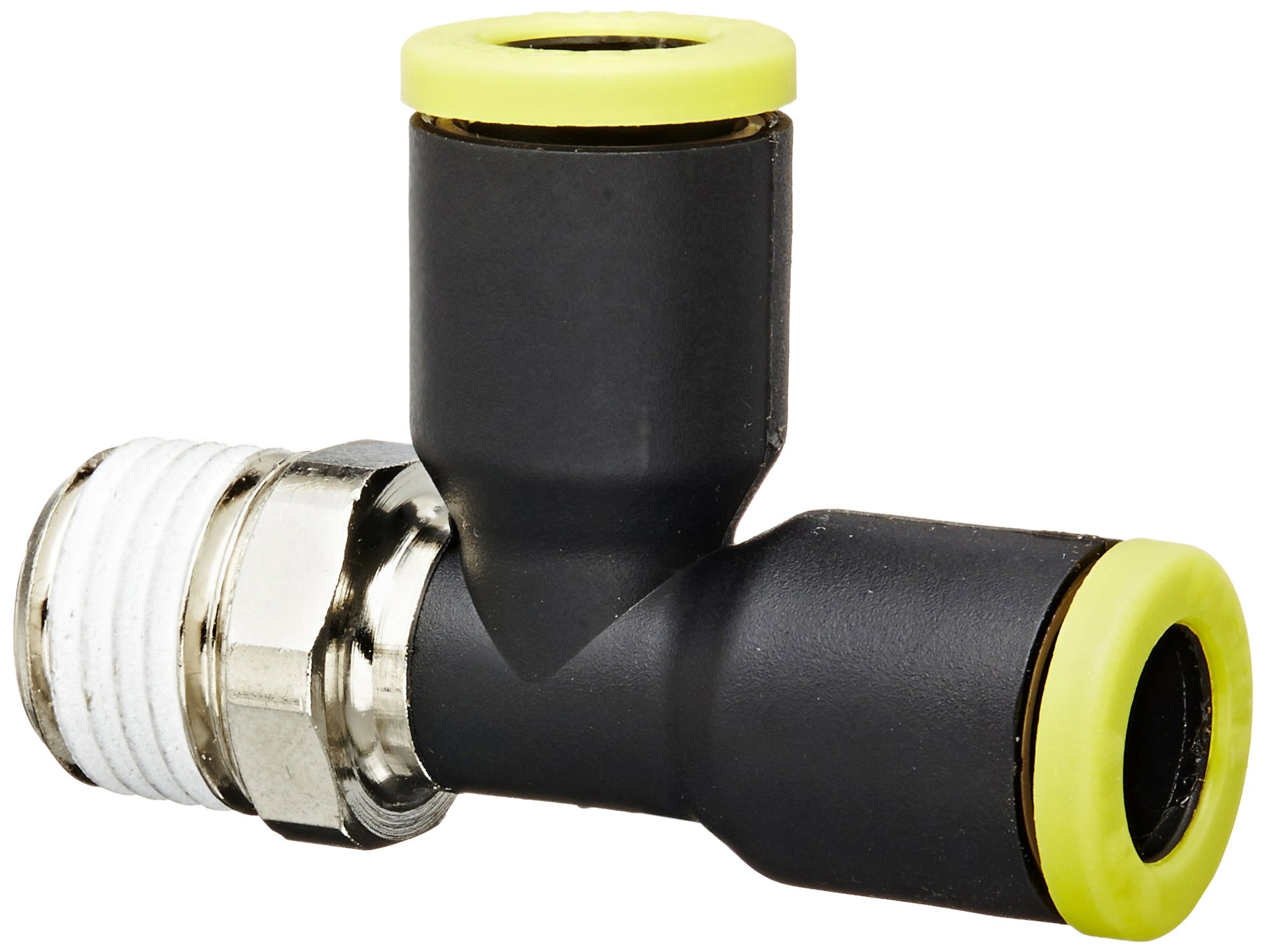 Legris 3103 08 13 Push-to-Connect Fitting - Nylon & Nickel-Plated Brass Run Tee, 5/16