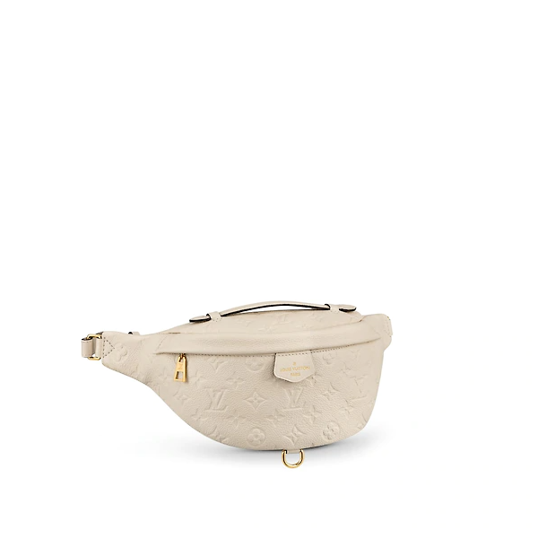 LV Monogram Empreinte Bumbag in Crème Beige - Luxury Crossbody Bag for Women, Perfect for Travel, Shopping & Everyday Use