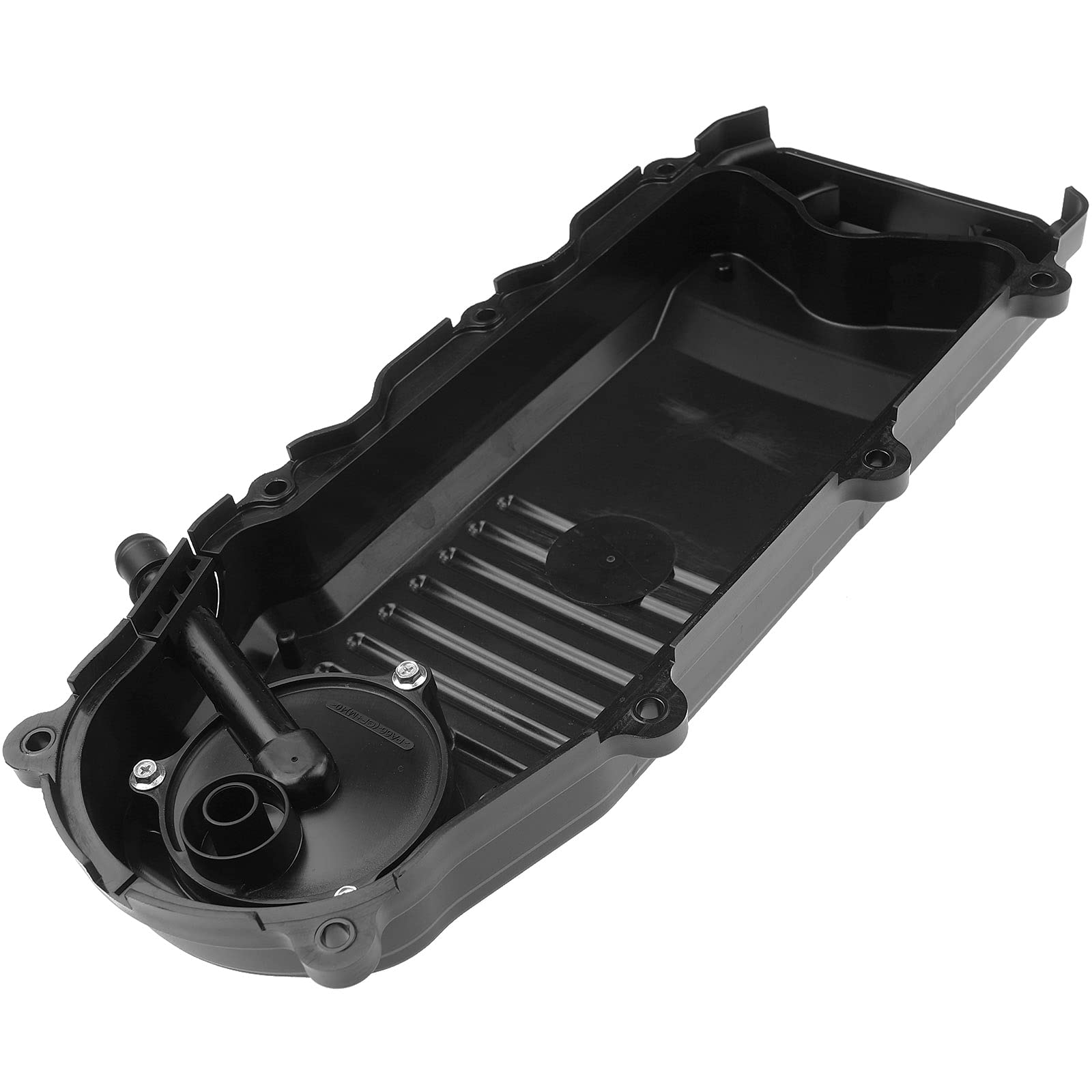 Premium Engine PCV Valve Cover Compatible with Dodge Ram 2500/3500/4500/5500 2007-2010 6.7L Cummins Diesel - Replaces OEM 68005163AA & 68037895AA - Durable Replacement Part for Improved Engine Performance & Emissions Control