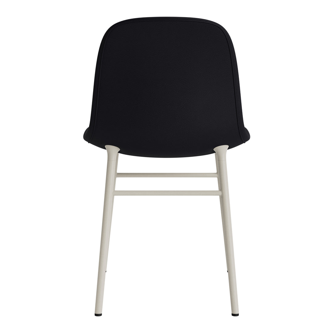 Modern Form Chair with Sturdy Metal Legs & Soft Upholstery - Perfect for Home Office, Living Room & Dining Room Decor