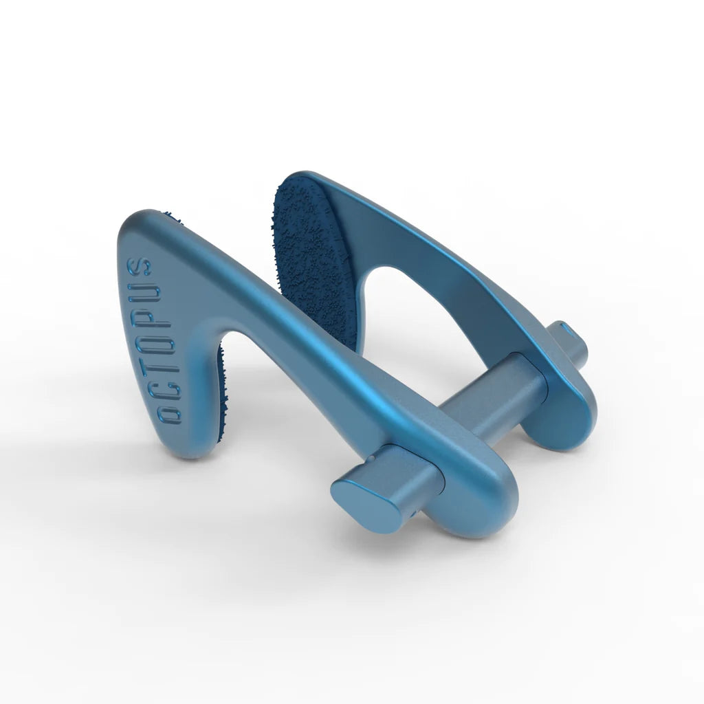 Premium Aluminum Nose Clip for Freediving & Snorkeling - Comfortable Octopus Design in Blue - Perfect for Underwater Photography, Spearfishing & Swimming Training