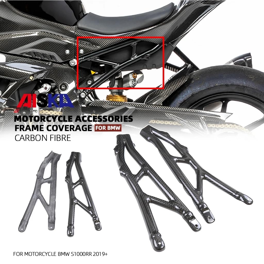 Carbon Fiber Frame Covers for BMW S1000RR/M1000RR/S1000R/M1000R (2019-2024) - Motorcycle Fairing Kit - Lightweight & Durable Protection for Racing & Street Riding