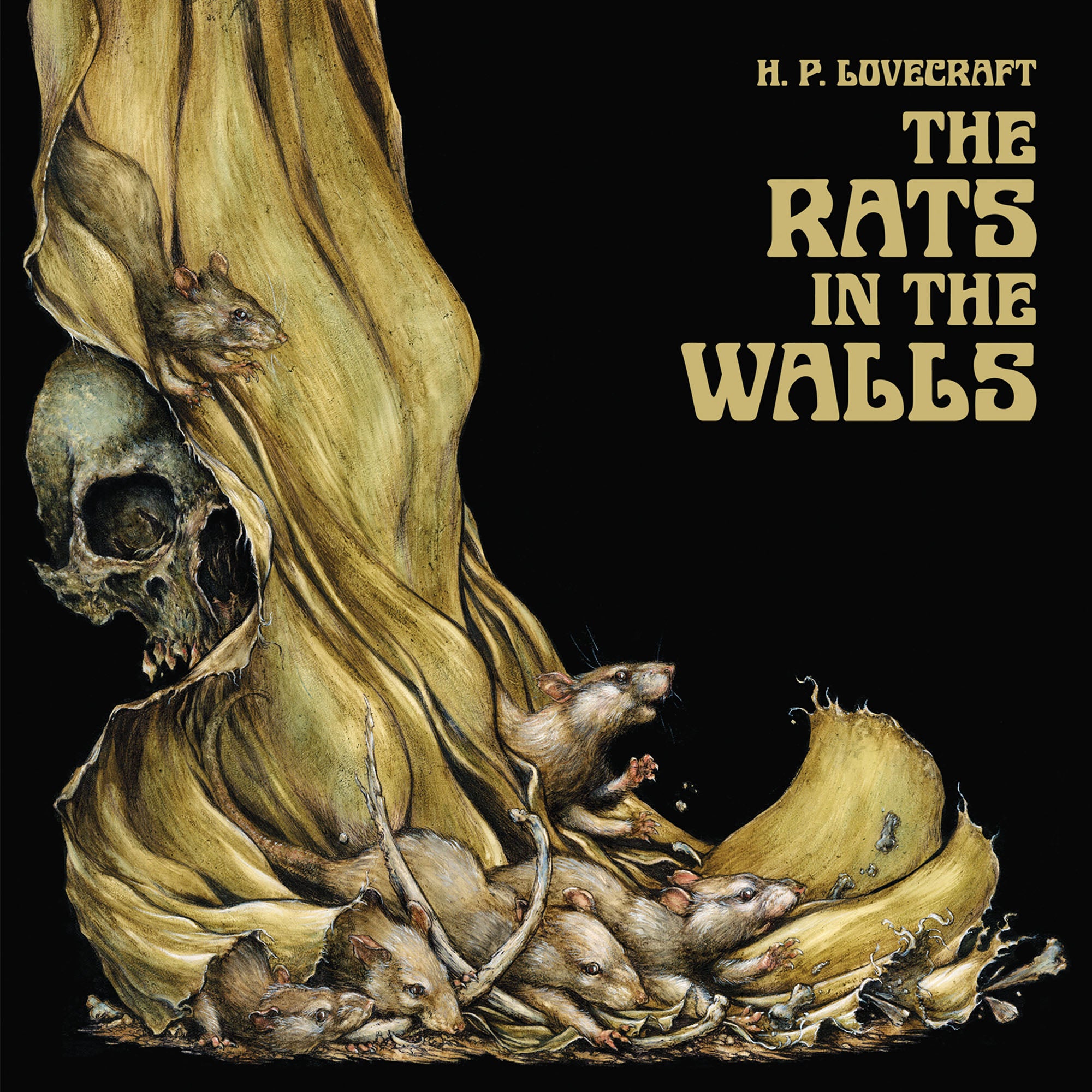 HP Lovecraft's The Rats in the Walls - Limited Edition 2XLP Vinyl Record | Gothic Horror Literature & Lovecraftian Music Collection | Perfect for Horror Fans, Vinyl Collectors, and Dark Academia Decor