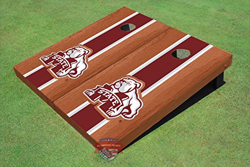 Mississippi State University Bulldog Maroon Rosewood Cornhole Boards Set - MSU-8120 | Official Licensed NCAA Game | Perfect for Tailgating, Backyard BBQs & College Parties
