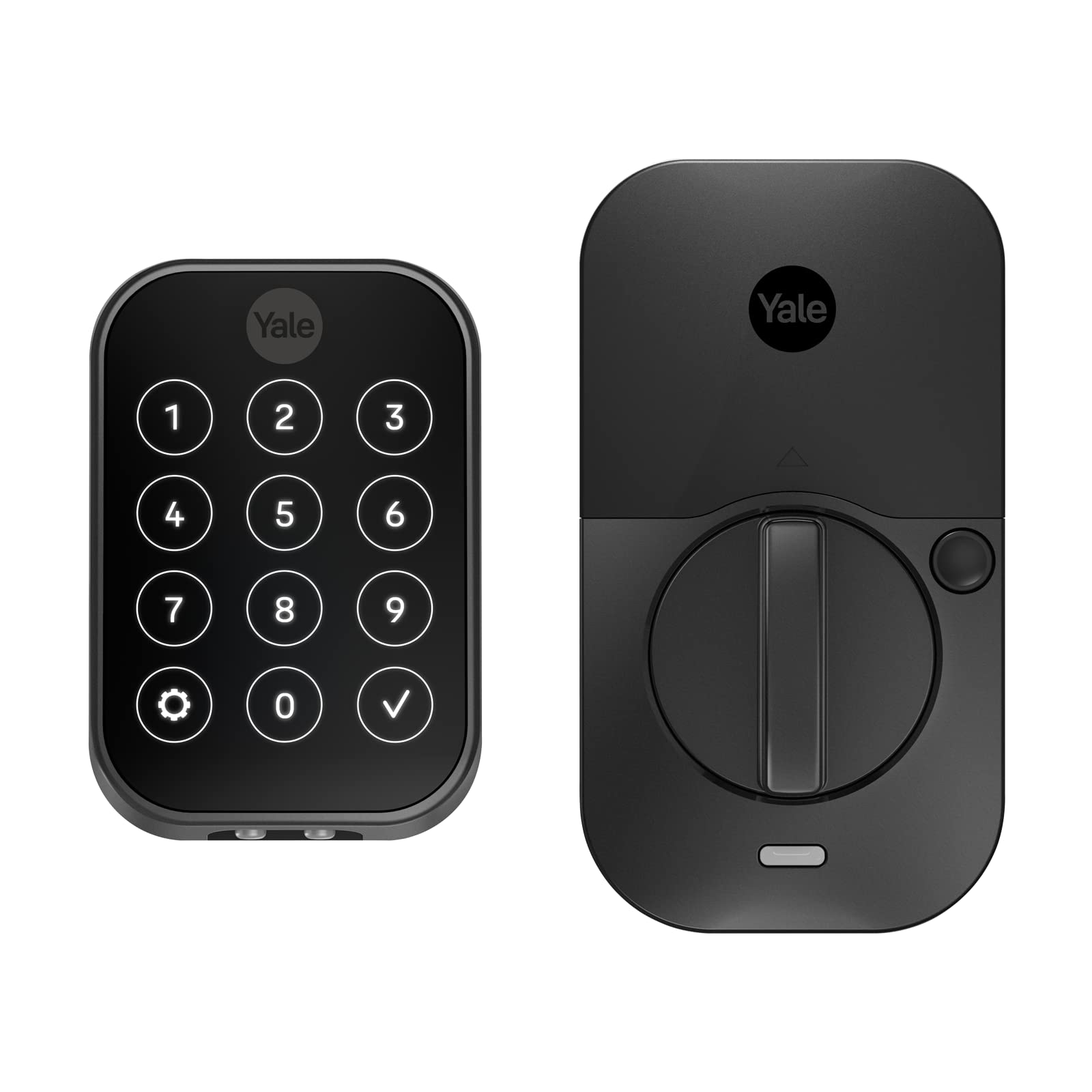 Yale Assure Lock 2 Deadbolt - Smart Keyless Entry Door Lock with Z-Wave Connectivity, Black Suede Finish, Keypad for Secure Code Entry (Model YRD450-ZW2-BSP) - Perfect for Smart Homes, Vacation Rentals & Enhanced Home Security