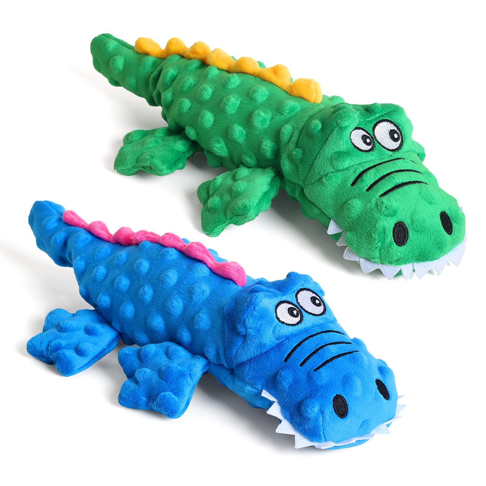 Durable Squeaky Plush Dog Toys with Crinkle Sound - Interactive Chew Toys for Puppy Teething, Small, Medium & Large Dogs - Perfect for Training, Anxiety Relief & Boredom Reduction - Ideal for Indoor Play, Outdoor Fetch & Crate Training