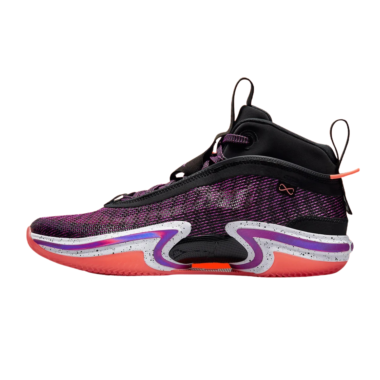 Jordan 36 First Light Basketball Shoes - Black/Hyper Violet/White/Bright Mango - High-Performance Court Shoes for Men's Basketball & Streetwear Fashion