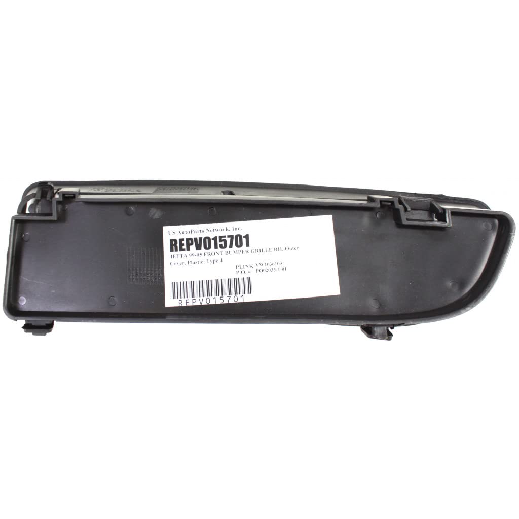 Replacement Bumper Cover Grille for Volkswagen Jetta 1999-2007 Passenger Side Rear | OEM VW1036103 & 1J5853666BB41 | Durable Plastic Auto Part | Perfect for Car Repair & Restoration Projects