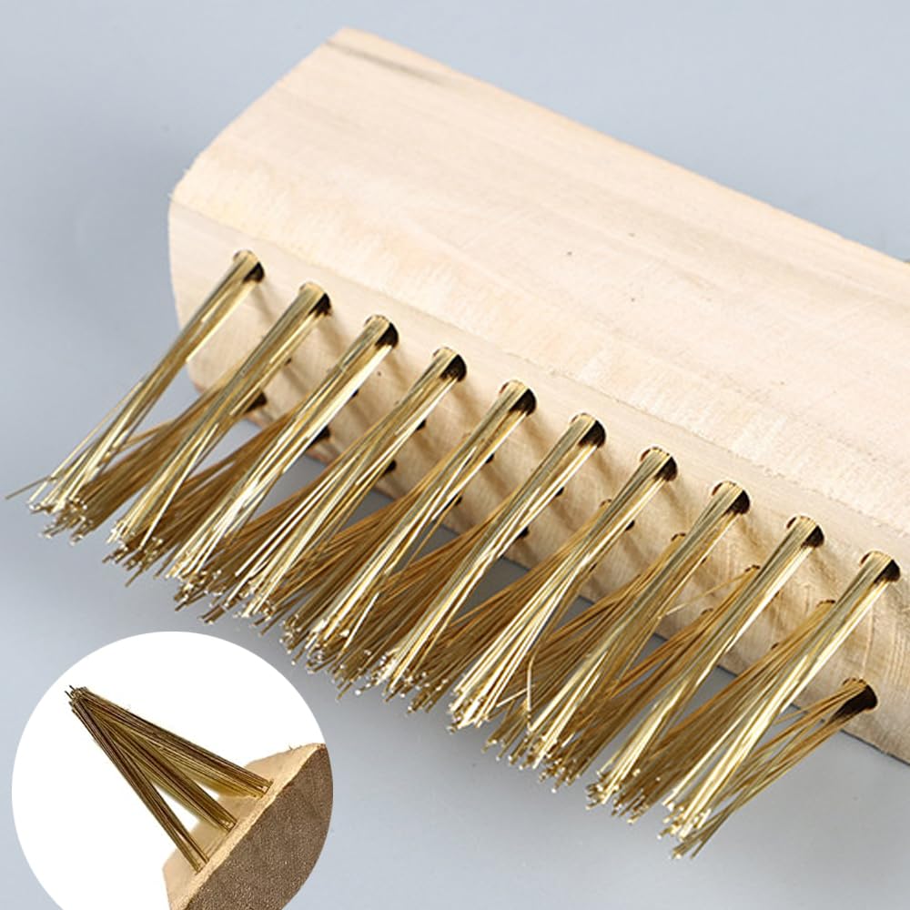47in Moss Removal Deck Crevice Cleaning Tool - Heavy Duty Metal Wire Brush with Scraper for Weeding, Grout Cleaning & Outdoor Maintenance | Perfect for Patios, Driveways & Garden Tools (Model 47021)