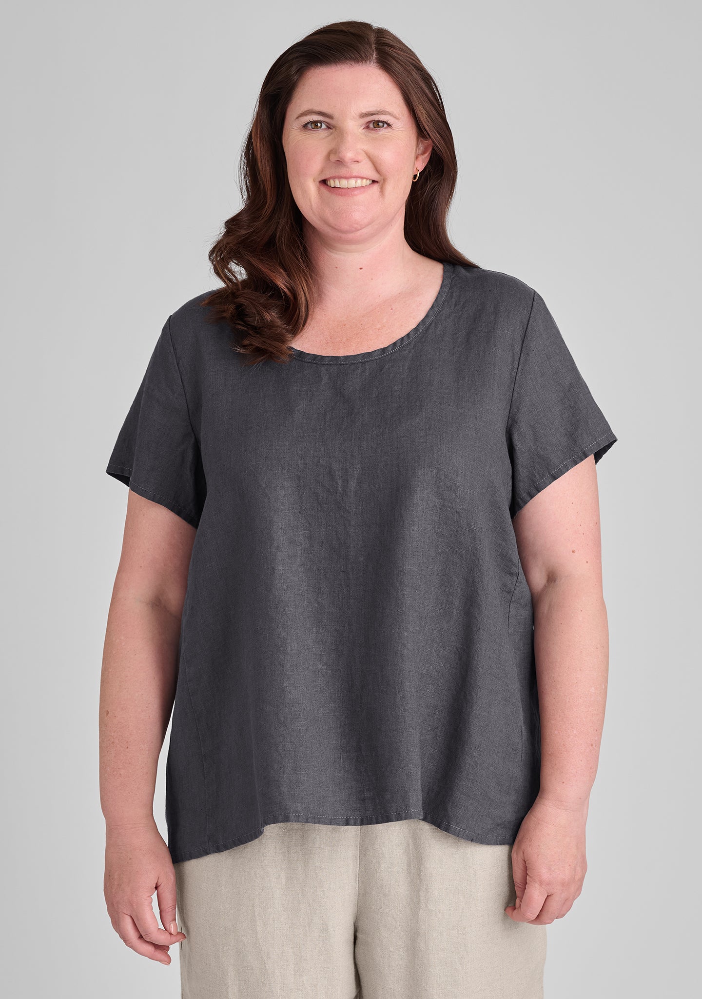 Lightweight Linen T-Shirt for Women & Men - Breathable & Comfortable Summer Tee for Casual Wear, Travel, and Outdoor Activities