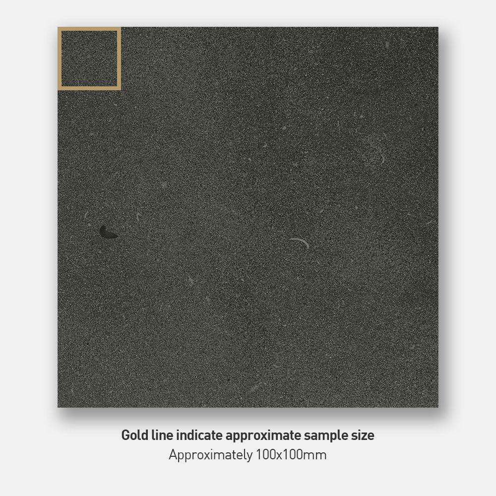 Premium Fugue Charcoal 600x600mm Lappato Finish Porcelain Tile - Concrete Look Flooring for Modern Living Rooms & Commercial Spaces