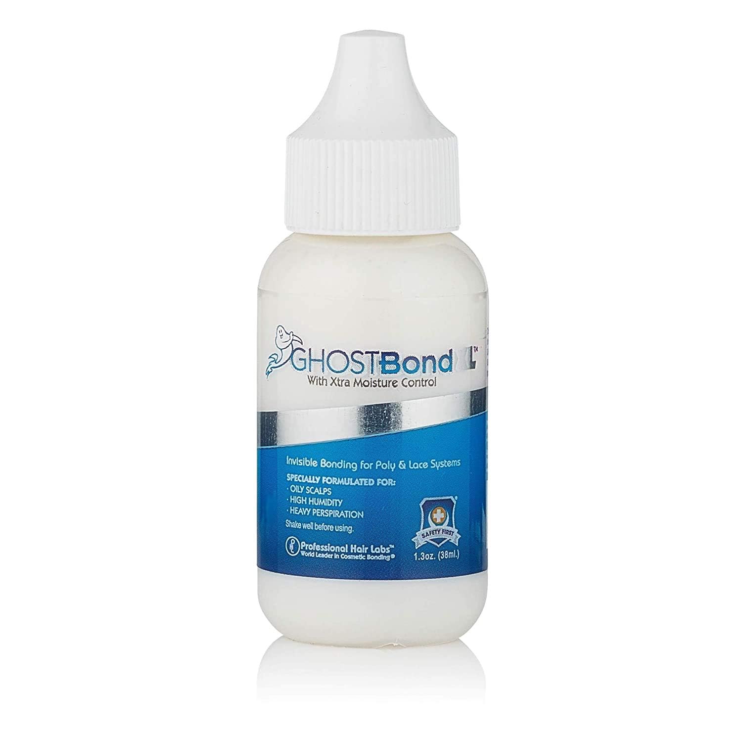 Ghost Bond XL Premium Adhesive 1.3 oz - Strong Hold Hairpiece & Toupee Glue for Men - Ideal for Daily Wear, Active Lifestyles & Special Occasions