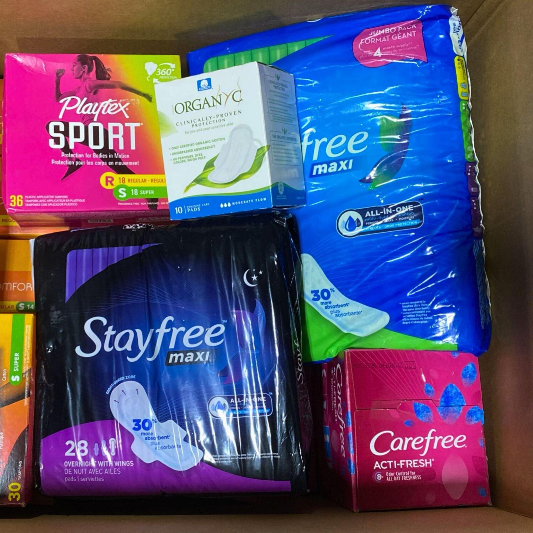 Organic Feminine Care Assorted Mix - 44 Pcs Tampons & Pads Set for Women | Period Protection Kit | Perfect for Travel, Gym & Daily Use
