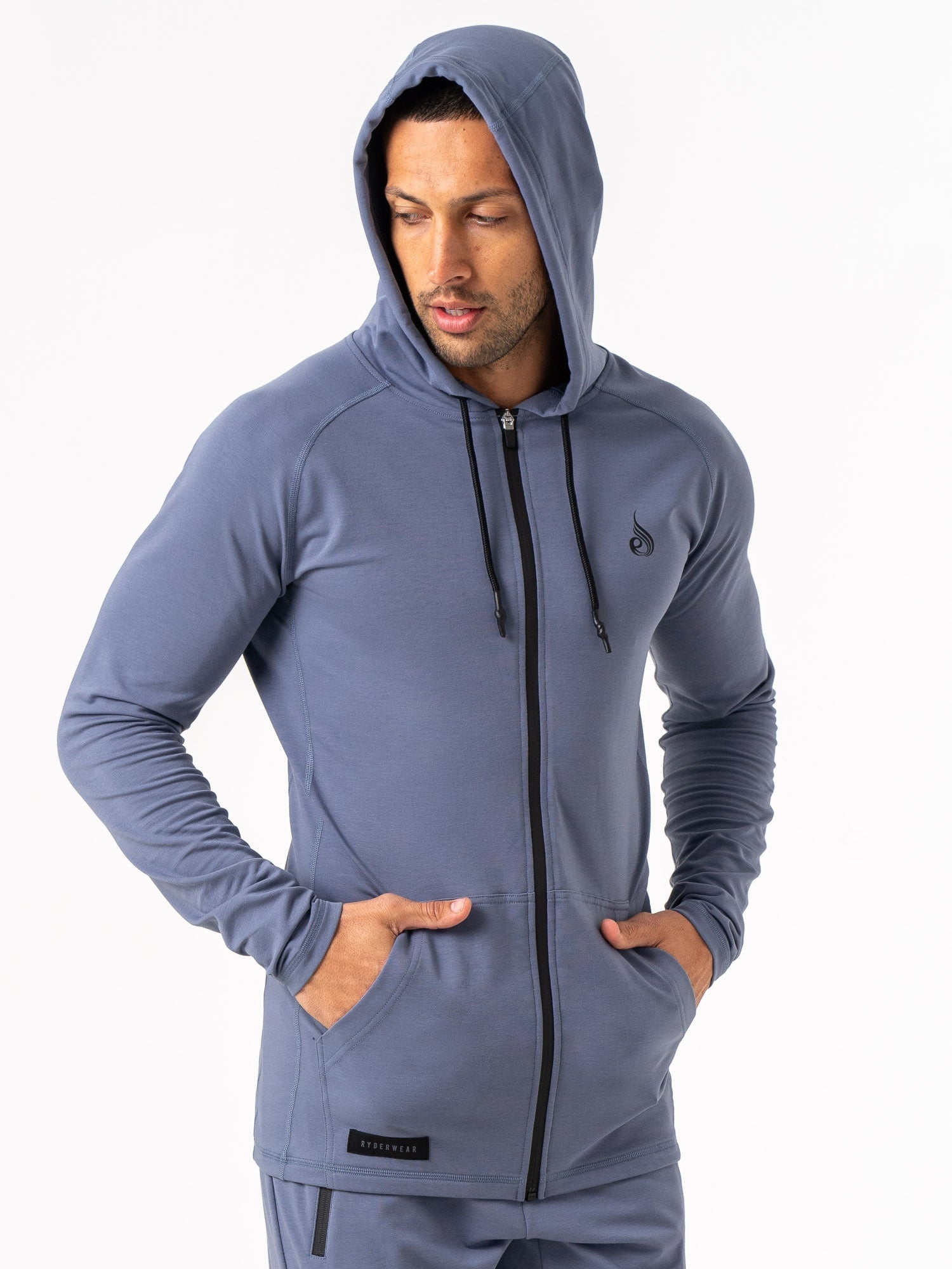 Endurance Zip Up Jacket for Men & Women | Denim Blue Windproof Lightweight Outdoor Jacket | Perfect for Hiking, Camping & Casual Wear