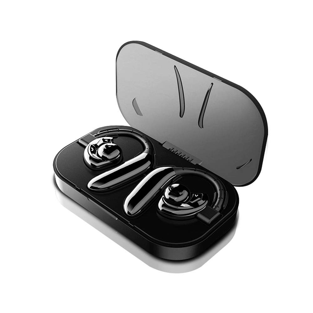 CHENGGUAN Bluetooth Earpiece Wireless V5.0 Headset - Noise Canceling Mic, 20Hrs Talk Time, Hands-Free for iPhone Android Smartphones Tablets Laptops - Perfect for Work from Home, Driving, Online Meetings & Business Calls