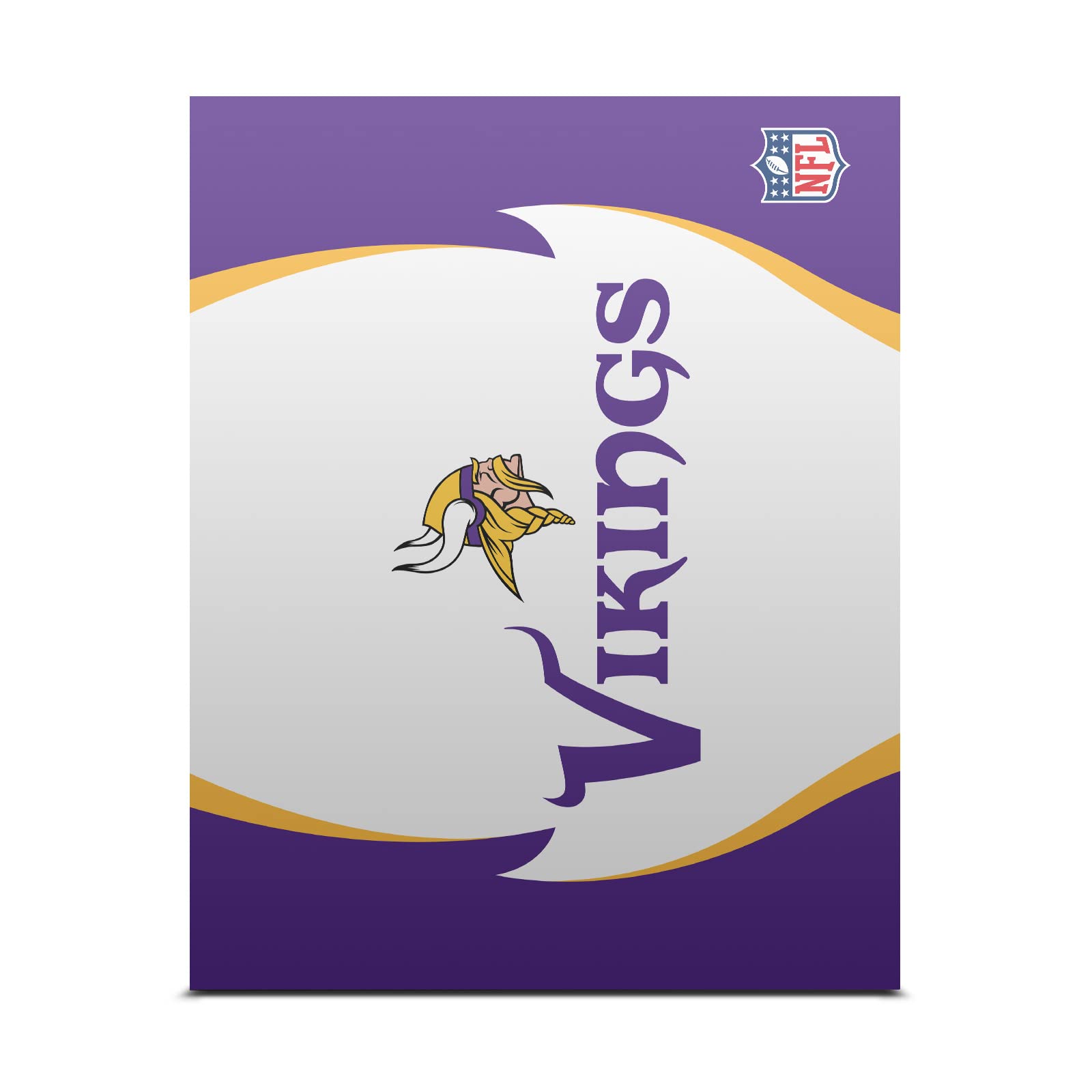 Official NFL Licensed Minnesota Vikings Vinyl Skin Sticker Cover Compatible with Xbox One X Console - Perfect for Gaming Enthusiasts and Team Fans