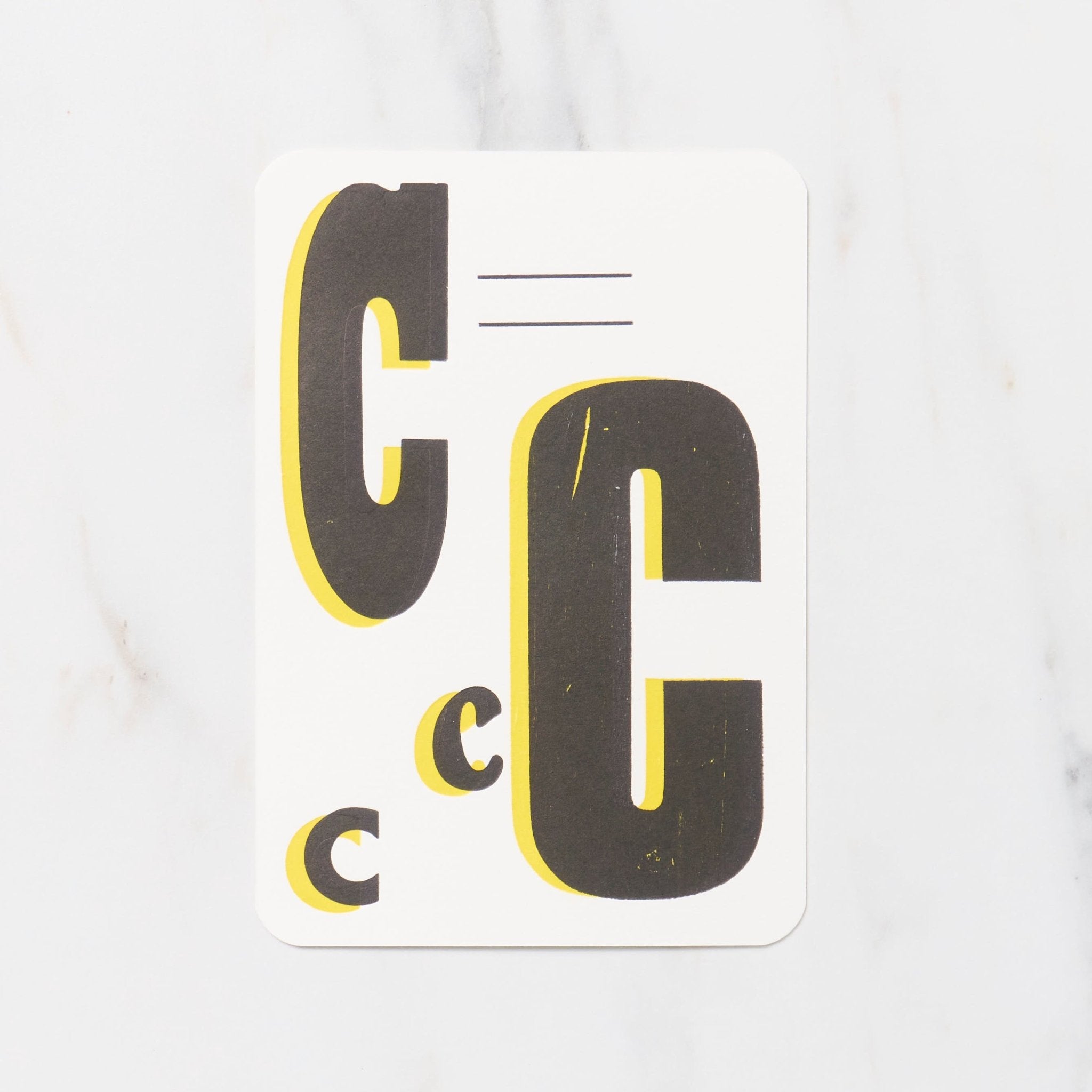 Vintage Alphabet Postcards - Handmade Letterpress Letters for Scrapbooking, Wedding Invitations & DIY Crafts