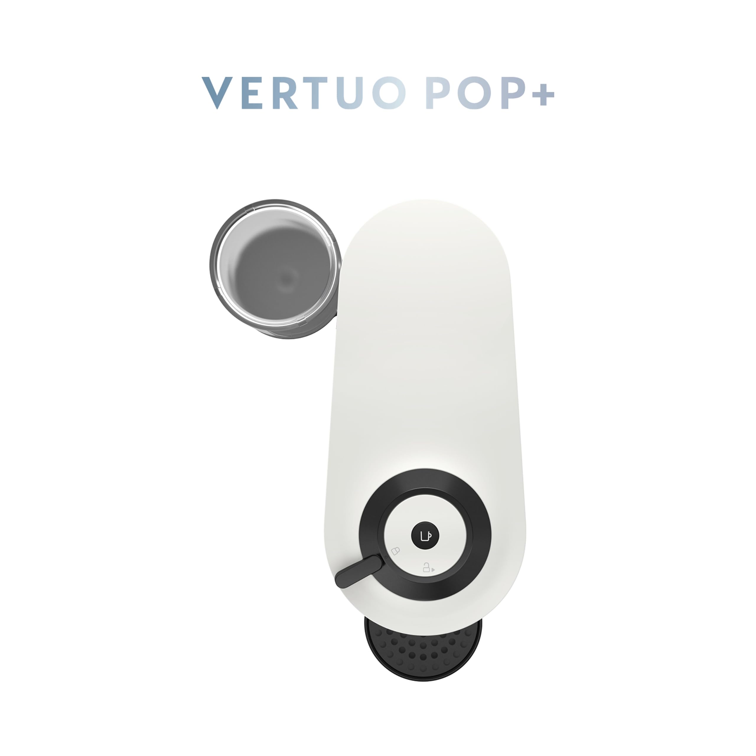 Nespresso Vertuo Pop+ Coffee and Espresso Machine by Breville - Compact Single-Serve Pod Brewer, Coconut White | Perfect for Home, Office & Small Spaces