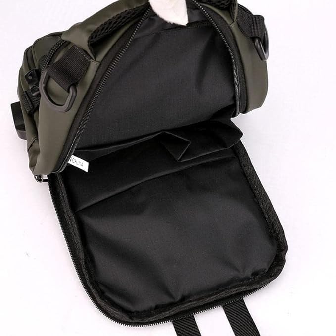 Waterproof Crossbody Sling Backpack for Men & Women - USB Charging Port, Lightweight Travel Bag for Hiking, Commuting & Outdoor Adventures