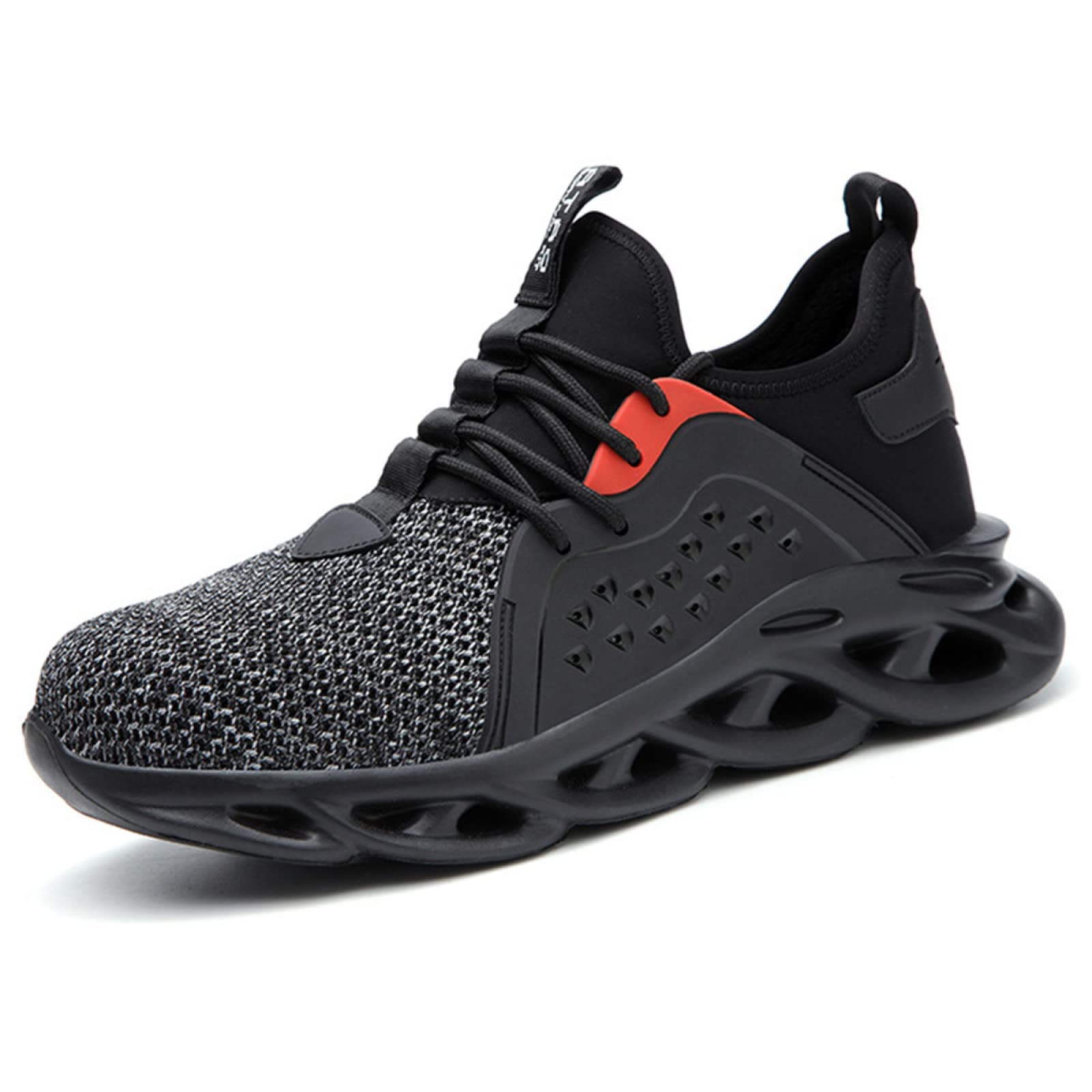 Steel Toe Safety Shoes - Breathable Work Boots for Construction