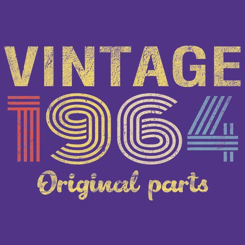 Vintage 1964 Retro 61st Birthday Gift for Men - Original Parts Themed T-Shirt - Perfect for Milestone Celebrations & Nostalgic Parties