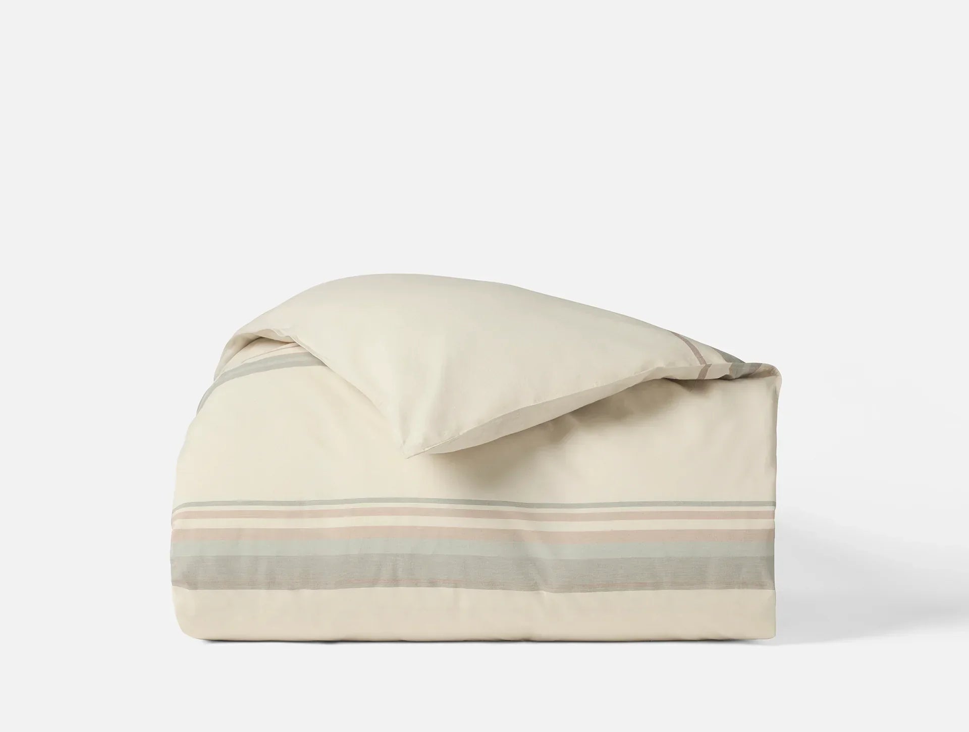 Crestridge Organic Duvet Cover Set - 100% Natural Cotton Bedding for Queen & King Size - Soft Breathable Duvet Cover for Cozy Bedroom Decor & Hotel Style Luxury