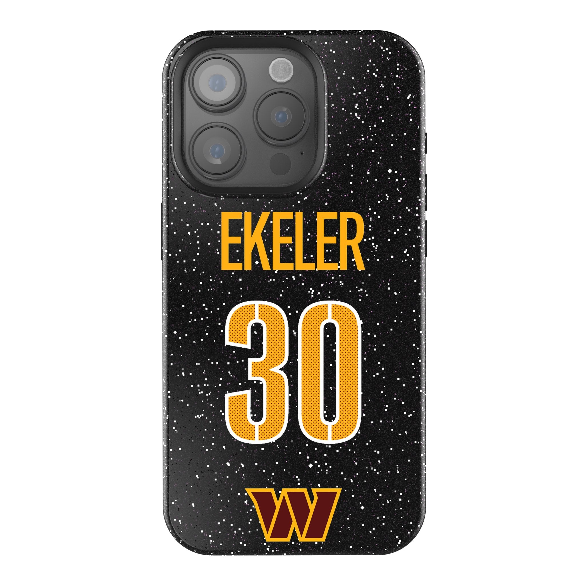 Austin Ekeler Washington Commanders 30 Ready Bling Phone Case - NFL Football Player Design Protective Cover for iPhone & Samsung - Perfect for Game Day & Fan Gifts