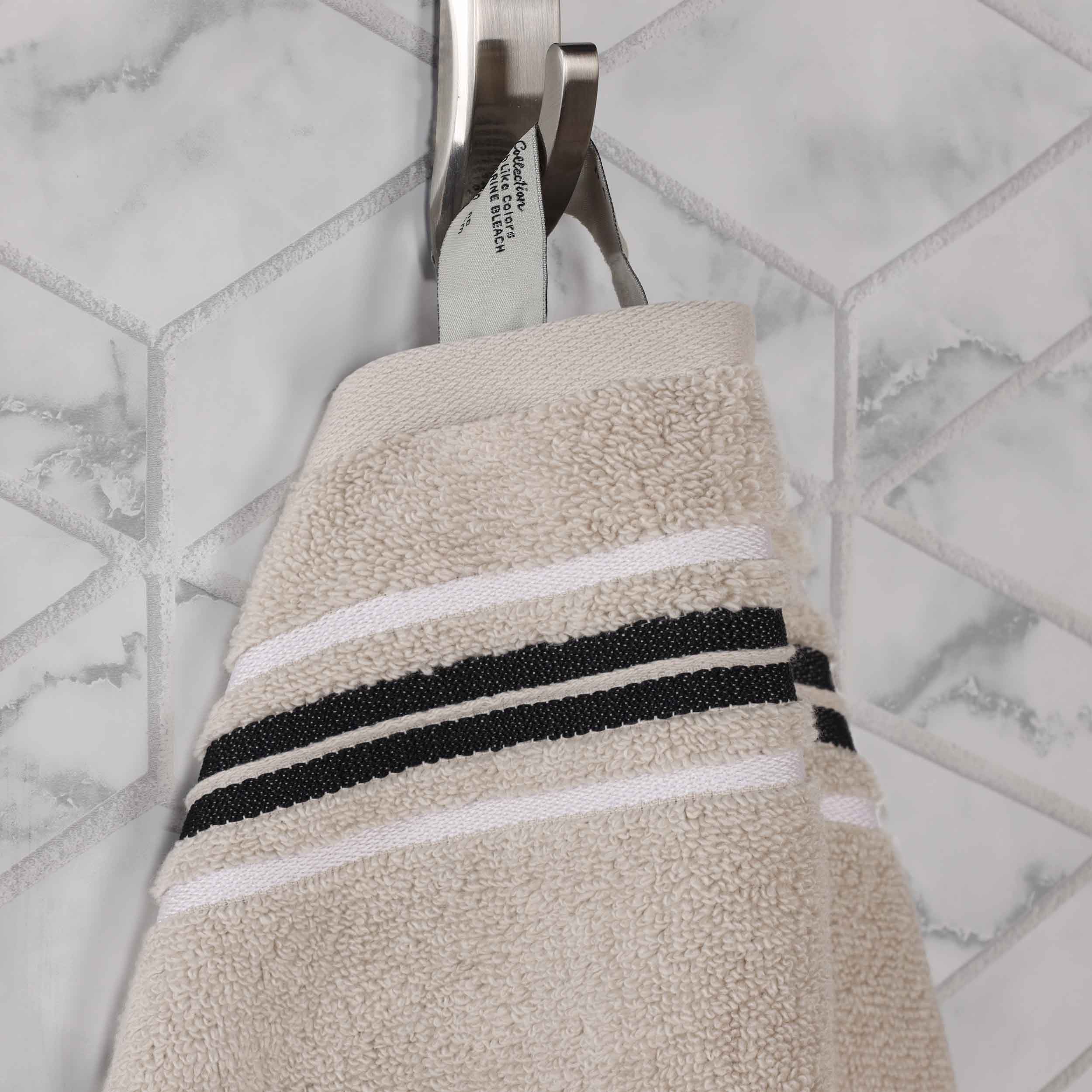 Premium 6-Piece Sadie Zero Twist Cotton Towel Set - Solid & Jacquard Floral Design | Ultra Soft & Absorbent Bath Towels for Spa, Hotel & Luxury Home Use